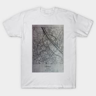 Vienna, Austria, city map T-Shirt